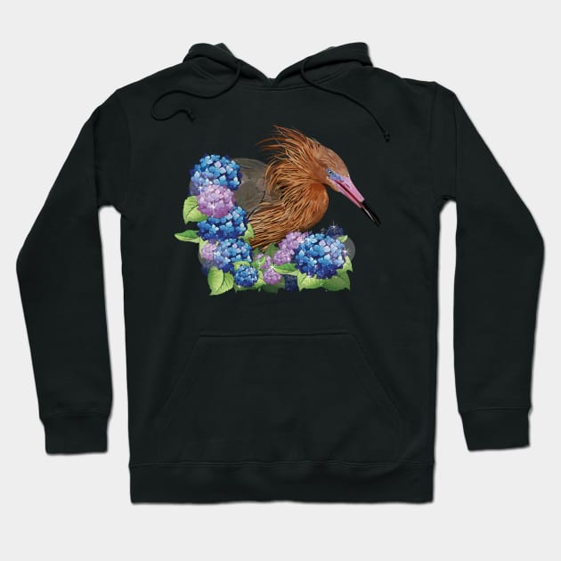 Reddish Egret Hoodie by obscurite